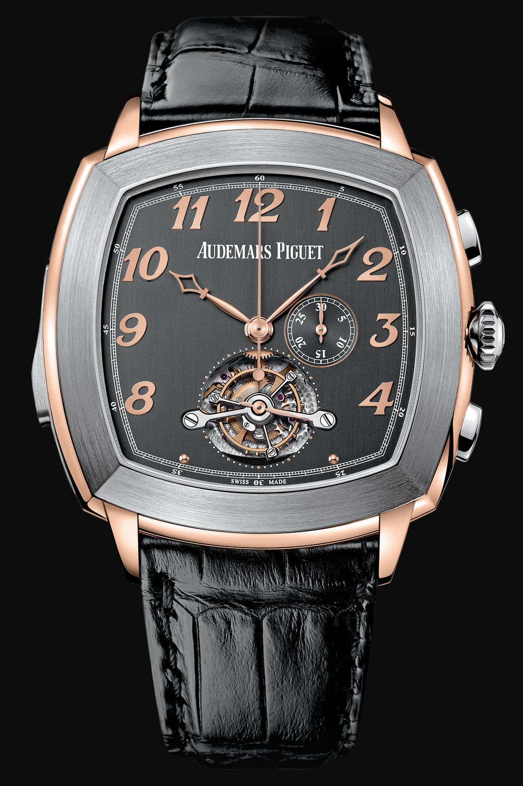 Audemars Piguet Tradition Minute Repeater Tourbillon Chronograph Pink Gold and White Gold watch REF: 26564RC.OO.D002CR.01